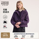 Teenie Weenie小熊女裝外套2025秋季新款加絨保暖休閑戶外連帽夾克 紫色 S