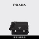 PRADA/普拉達(dá)【禮物】男士再生尼龍和Saffiano皮革大號(hào)單肩包 黑色