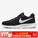 耐克NIKE女子休閑鞋 NIKE TANJUN FLYEASE 運動(dòng)鞋DV7786-001黑白 38.5