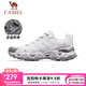 駱駝清巖透網(wǎng)登山鞋男防滑耐磨透氣戶(hù)外徒步鞋女 F14B693073，白灰，男（透網(wǎng)） 42