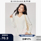 佐丹奴T恤女基礎(chǔ)款舒適內(nèi)搭打底衫純棉純色V領(lǐng)長袖t恤女13322759