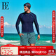 范德安（BALNEAIRE）平角男士泳褲速干沙灘褲抗氯防曬時尚大碼寬松 50184 綠/條紋 2XL