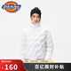 dickies羽絨服 全身壓印印花羽絨服 保暖外套上衣DK010807 白色線(xiàn)型LOGO滿(mǎn)身印 L 充絨量:169g