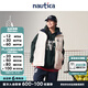 nautica white sail白帆×Reebok聯(lián)名 男女同款校園風(fēng)雙面穿羽絨馬甲RBJW4403白色1BWS