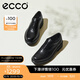 愛(ài)步（ECCO）牛津鞋男鞋 男士皮鞋牛皮休閑皮鞋 都市奧斯陸550284 黑色55028401001 42