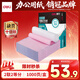 得力（deli）【缺頁(yè)十倍賠】珊瑚海二聯(lián)二等分可撕邊針式電腦打印紙 彩色(白紅)送貨單 1000頁(yè)241-2-1/2CS