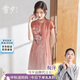 雪夕（XUEXI）媽媽裝中國風(fēng)長(cháng)裙子媽媽中老年女裝夏裝2025新款中老年人連衣裙