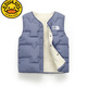 G.DUCKKIDS兒童羽絨棉馬甲加絨中大童秋冬棉服男童女童坎肩寶寶內穿保暖馬夾 蔚藍色 140 cm