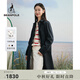 beanpole濱波  春季新款女士戶(hù)外藏青色優(yōu)雅基本長(cháng)款風(fēng)衣外套 藏青色 S 160/84A