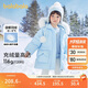 巴拉巴拉兒童羽絨服女童冬2023小童寶寶童裝亮面毛領(lǐng)保暖外套