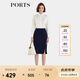 PORTS寶姿年秋冬新品女裝半身裙ALL9S003NWQ088 NAVY M (6)
