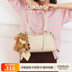 簡·佰格（JONBAG）蝴蝶結(jié)枕頭波士頓包2025新款高級感送女友節(jié)日禮物通勤百搭單肩包 奶白色