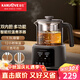 金灶（KAMJOVE）大容量噴淋式煮茶器養生壺保溫壺蒸汽煮茶壺燒水壺家用茶壺 A-133 1.3L 鈦灰色
