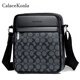 CalaceKonla男士單肩包休閑包斜挎背包男包歐美時(shí)尚商務(wù)皮包男單肩小包潮ck14 升級O格款 豎款
