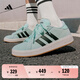adidas「面包鞋」GRAND COURT BASE 00s休閑低幫板鞋男女阿迪達斯   薄荷綠/黑色/漢玉白   38