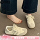 百麗踏平底德訓(xùn)鞋女鞋子2025新款春夏季薄款百搭小白阿甘鞋運(yùn)動(dòng)板鞋 米白色（順豐包郵）（順豐包郵）（順豐包郵） 38
