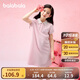 巴拉巴拉女童裙子兒童連衣裙2025夏裝中大童洋氣撞色Polo裙208225111011