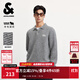 杰克·瓊斯（JACK&JONES）男裝25年秋冬季毛衣男士羊毛衫休閑針織衫寬松翻領(lǐng)套頭提花打底衫 花灰GREY MELANGE 常規 預售11月12日左右發(fā)貨 M （175）