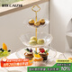 彩致（CAIZHI）果盤干果盤糖果下午茶甜品盤零食糕點(diǎn)水果點(diǎn)心盤3層 CZ6874
