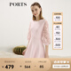 PORTS寶姿女裝 秋冬新品針織長袖短連衣裙SL9K256LKE015 日暮粉 S