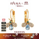 fellala翡拉拉游園浪漫蜜蜂復(fù)古耳環(huán)女 人造水晶時尚氣質(zhì)優(yōu)雅耳釘禮物 商場同款