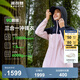 波司登（BOSIDENG）【反季】沖鋒衣鵝絨羽絨服女款90絨三合一防風(fēng)防雨透氣顯瘦外套 蘇梅粉 黑色161A L 170/92A