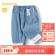 巴拉巴拉【商場(chǎng)同款】童裝褲子女童牛仔褲2025新款春裝甜美新穎潮 藍色調00488 90