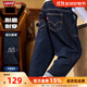 Levi's 李維斯兒童牛仔褲 2025秋季新款男女童褲子薄款原牛長(cháng)褲童裝柔軟 星空藍 【原牛面料 防褪色】 160 /L 【建議身高152-158cm】