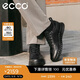 愛步（ECCO）25年早秋新款牛皮軟底舒適防水休閑鞋男 靈動混合512334 黑色43