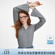 范思藍(lán)恩秋季V領(lǐng)套頭肌理感毛針織衫女秋季2024新款喇叭袖設(shè)計通勤上衣女 灰色 M