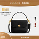 蔻馳（COACH）經(jīng)典標志CASSIE19號單肩斜挎包翻蓋早秋女包 黃銅色硬件/黑色（新版）