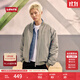 Levi's李維斯25年秋冬新款男士美式寬松休閑工裝飛行員夾克外套 軍綠 M