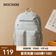 斯凱奇（Skechers）雙肩包背包大容量旅游通勤輕便書(shū)包 月球灰/00MV