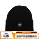 阿迪達斯 （adidas） 【滔搏運動(dòng)】三葉草男帽女帽運動(dòng)帽休閑針織帽毛線(xiàn)帽 ED8712 OSFW