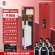 狼蛛（AULA）F108Pro客制化機械鍵盤(pán) 無(wú)線(xiàn)藍牙三模連接 多功能顯示屏 Gasket結構 RGB燈效 108鍵盤(pán)電腦游戲辦公 F108Pro朱顏黛【風(fēng)靈軸】8000mAH