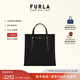 芙拉（FURLA）【禮物】MAN GIOVE織物大號男士大容量上班族通勤手提包 黑色
