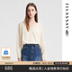 歌力思（ELLASSAY）春季新款復古宮廷風(fēng)花苞型長(cháng)袖上衣高腰襯衫女EWB351C00800 珠光白 S