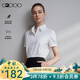 G2000【莫代爾彈性/贈送蝴蝶結/商場(chǎng)同款】女裝2025春夏短袖襯衫G2 莫代爾-贈送蝴蝶結-白色尖領(lǐng) M （36）
