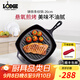 LODGE 【美國進(jìn)口】廚房好物不易粘鍋鑄鐵鍋無涂層牛排鍋不挑爐灶26cm L8SGP3方形牛排煎鍋 26cm