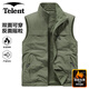 天倫天（Telent）棉馬甲男秋冬戶(hù)外加絨雙面穿防寒保暖無(wú)袖馬夾外套上衣 軍綠 XL