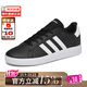 ADIDAS阿迪達斯男鞋女鞋 NEO休閑板鞋 時(shí)尚運動(dòng)鞋網(wǎng)球鞋 黑白GW6503 40