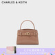 CHARLES&KEITH鱷魚紋凱莉包手提包斜挎包包女包生日禮物七夕禮物CK2-50270880-1