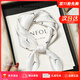 CRANTA KOMEIA真絲絲巾女2025新款桑蠶絲夏季小方巾圍巾媽媽生日禮物送女友老婆 白色 高級感送女朋友愛(ài)人實(shí)用高檔