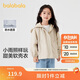 巴拉巴拉童裝兒童外套女童2024秋裝小童寶寶可愛(ài)連帽加絨上衣208324105004