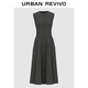 UR2025秋季新款女裝城市度假直角肩連衣裙UWG750243