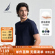 諾帝卡（NAUTICA）【單件直降】男裝25春夏新款全棉圓領(lǐng)短袖T恤男 藏青4NV XL