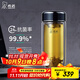 希諾（HEENOOR）雙層抗菌玻璃杯男女士隔熱鵝蛋高顏值高檔帶濾網(wǎng)茶杯車載便攜水杯 紫羅蘭410ml