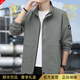 NASAOVER輕奢侈高端品牌夾克外套男2025春秋新款立領(lǐng)商務(wù)休閑青年男裝衣服 高檔黑色【急速發(fā)貨】 M 建議85-100斤