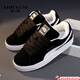 YIMENGTO伊門(mén)駝多巴胺25新款男士面包鞋低幫厚底時(shí)尚百搭休閑鞋潮流滑板鞋 黑色 40