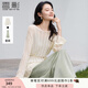 香影吊帶連衣裙兩件套女2025夏秋新款針織罩衫長(cháng)裙輕熟風(fēng)氣質(zhì)套裝 軍綠 M 160/84A/95-110斤
